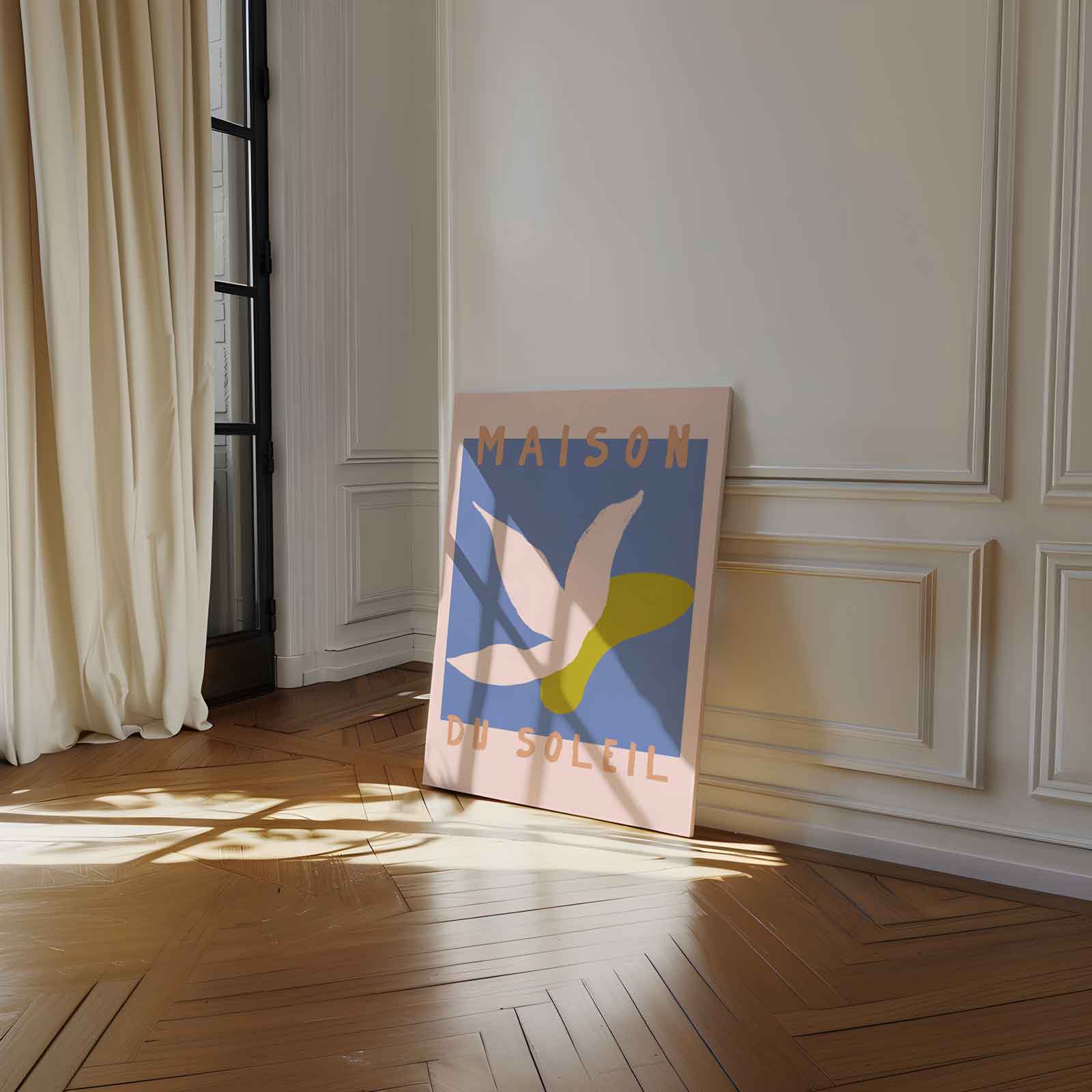 Zonsondergang Bloem Kunstwerk-canvas-dibond-plexiglas-wanddecoratie-WallArtistic