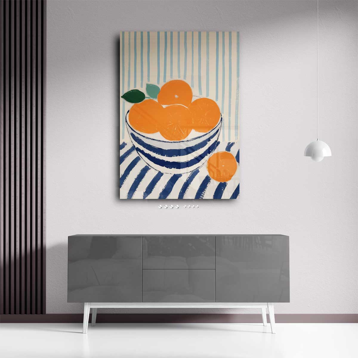 Zomers Stilleven met Mandarijnen Kunstwerk-canvas-dibond-plexiglas-wanddecoratie-WallArtistic