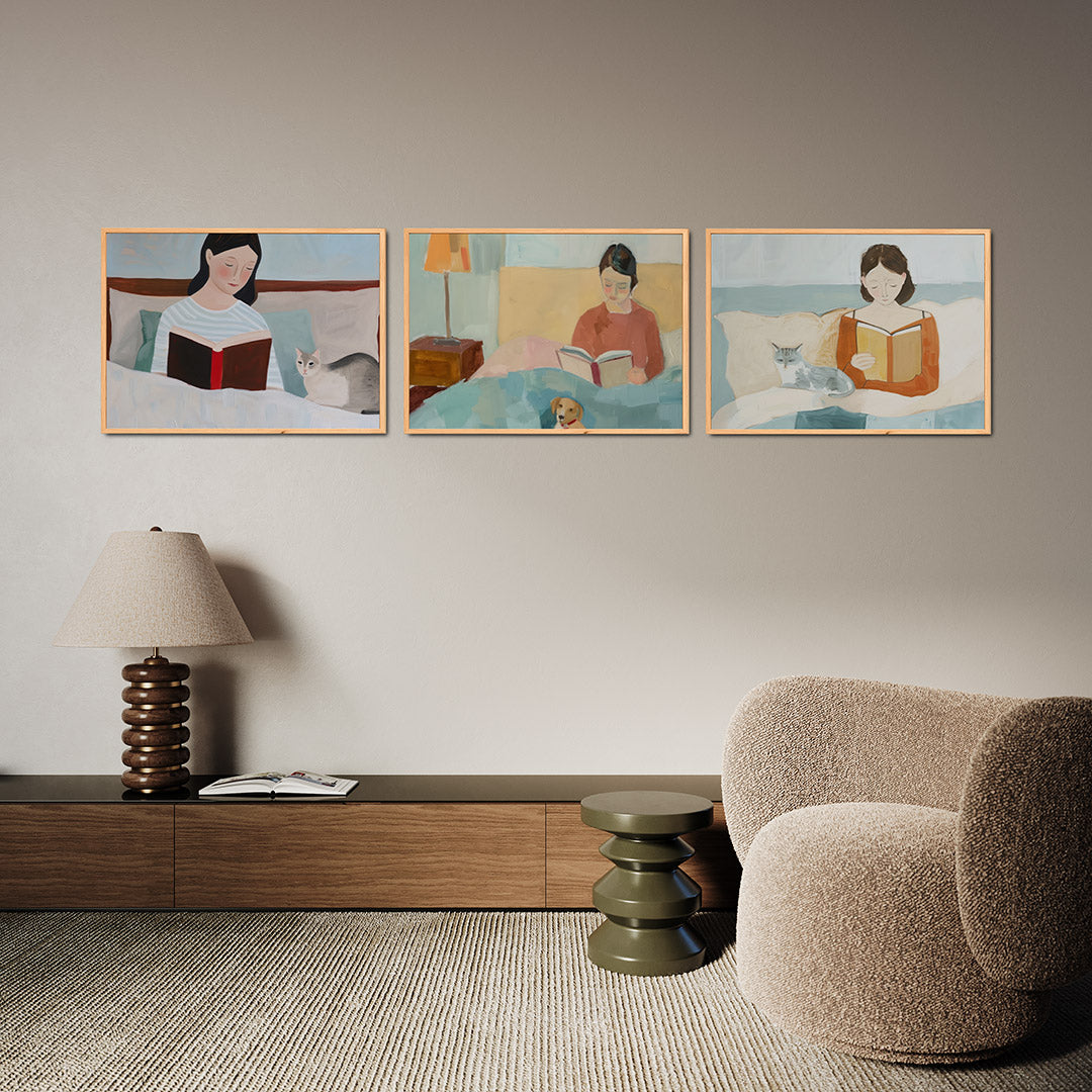 Lezen en rust Posterset