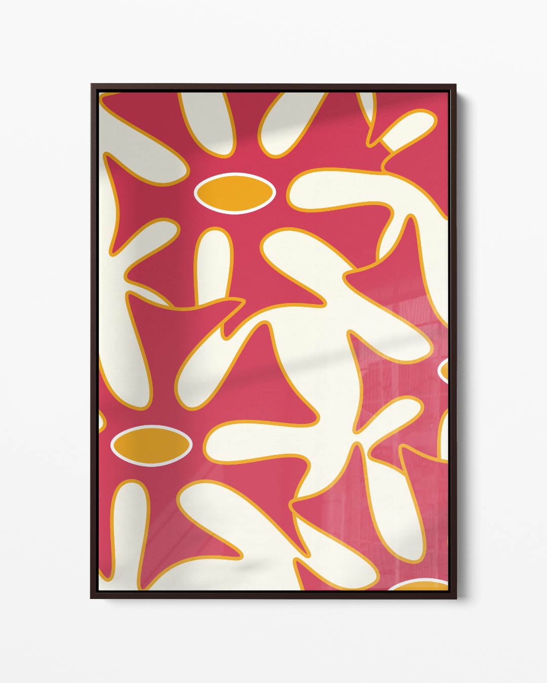 Vrolijke Bloemenpracht Kunstwerk-canvas-dibond-plexiglas-wanddecoratie-WallArtistic