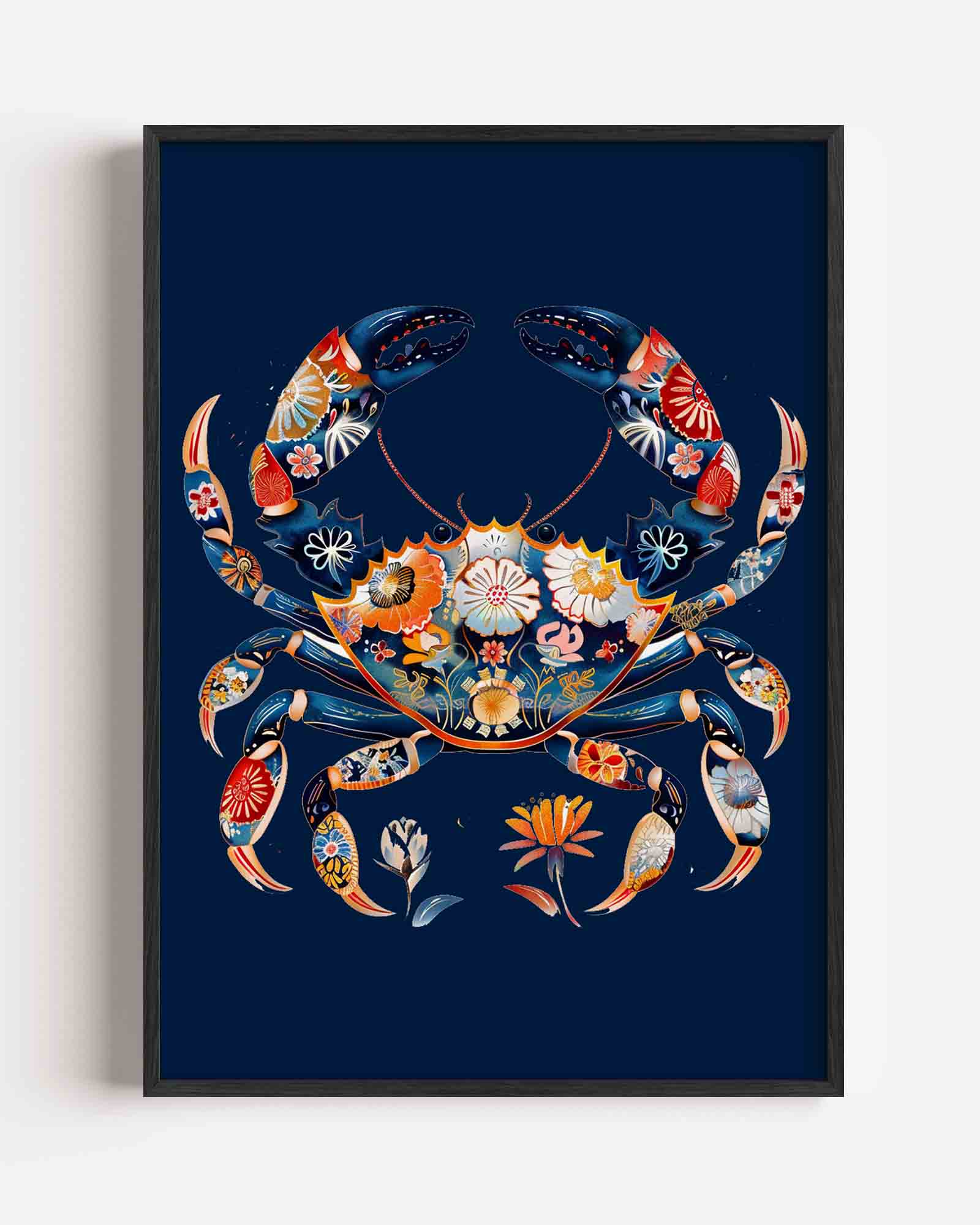 Bloemenkrab Poster