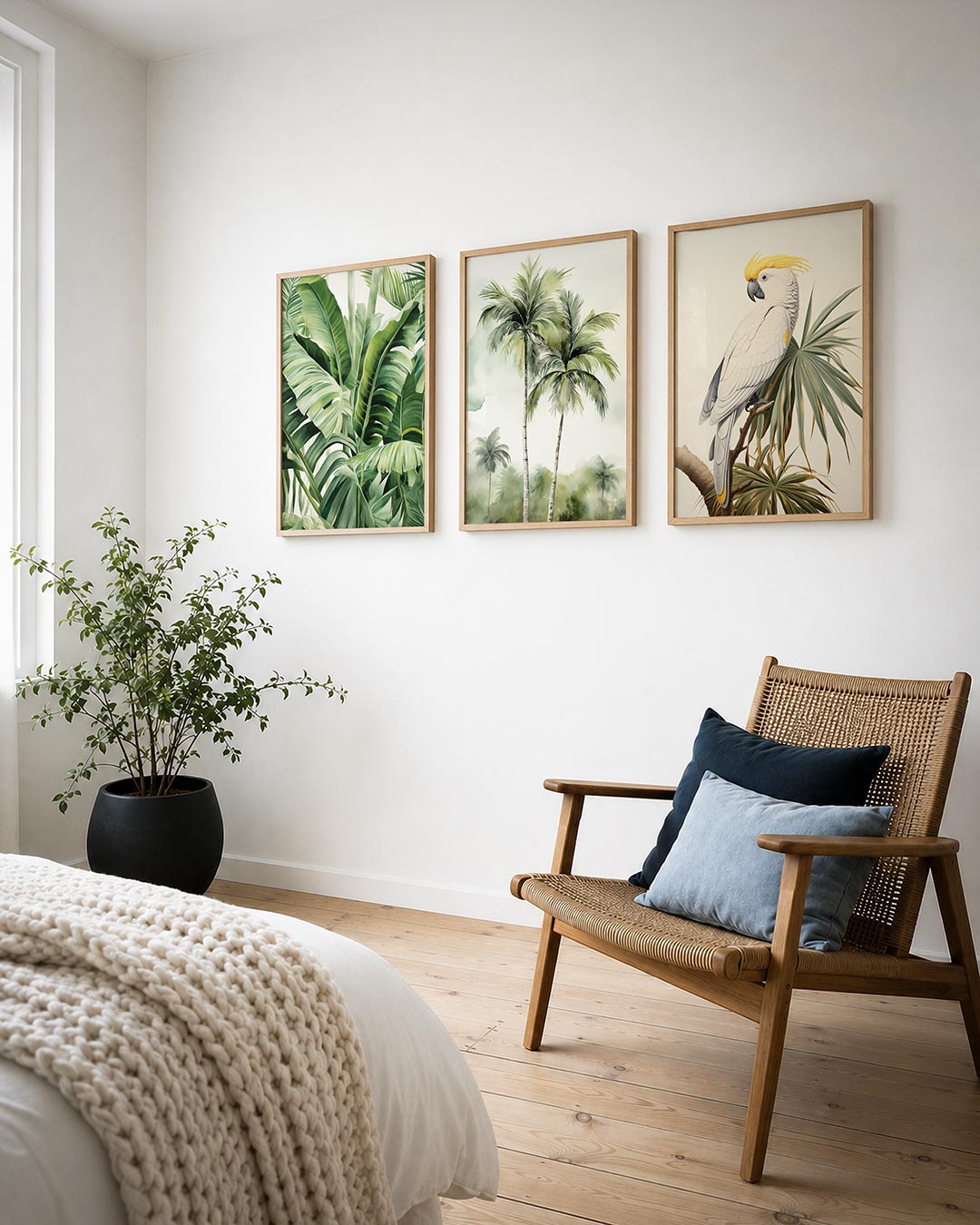 Groene bladeren harmonie Posterset