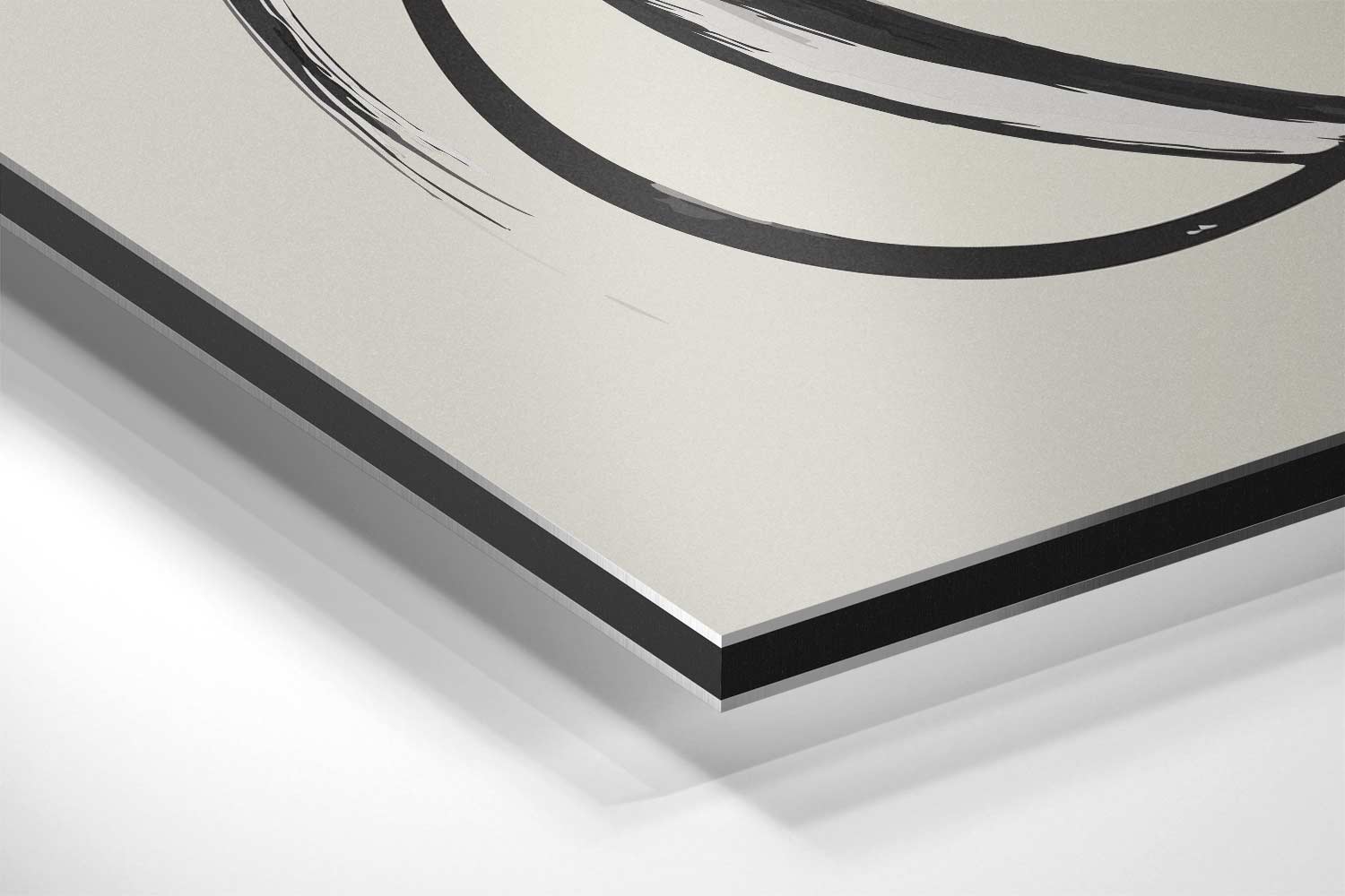 Abstracte Zwarte Lijnen Kunstwerk-canvas-dibond-plexiglas-wanddecoratie-WallArtistic