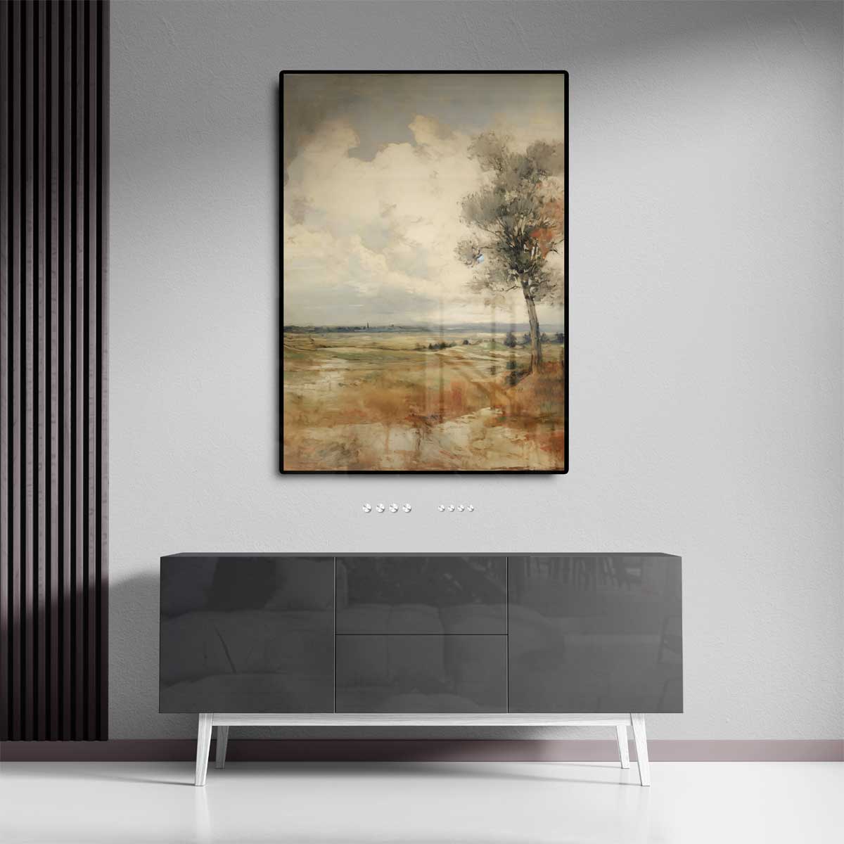 Landschap in Herfstsfeer Kunstwerk-canvas-dibond-plexiglas-wanddecoratie-WallArtistic