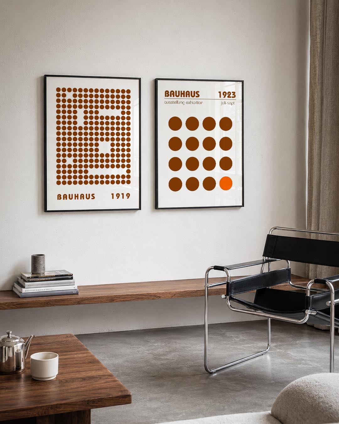 Puntpatroon en tekst Posterset