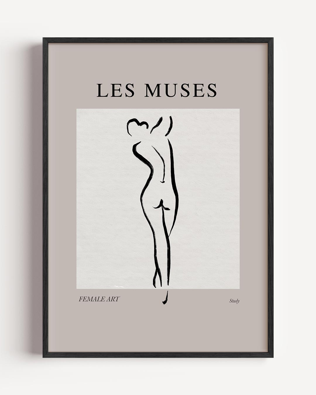 Abstracte Lichaamskunst Muses Poster-WallArtistic