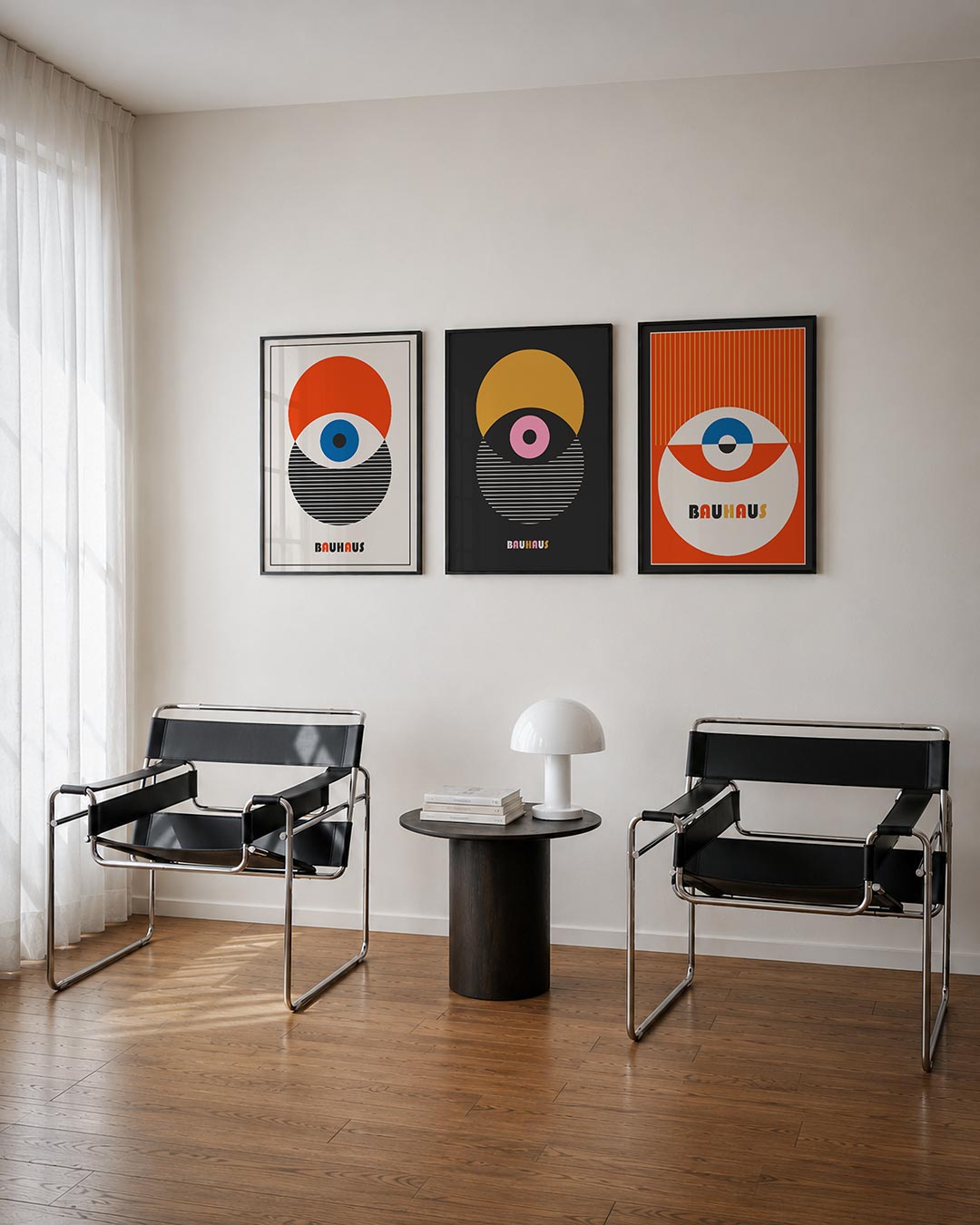 Cirkel en strepen Posterset