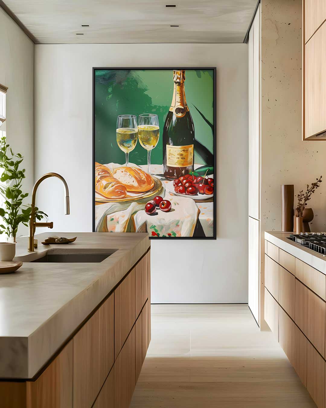 Luxe Avondmaal Stilleven Kunstwerk-canvas-dibond-plexiglas-wanddecoratie-WallArtistic