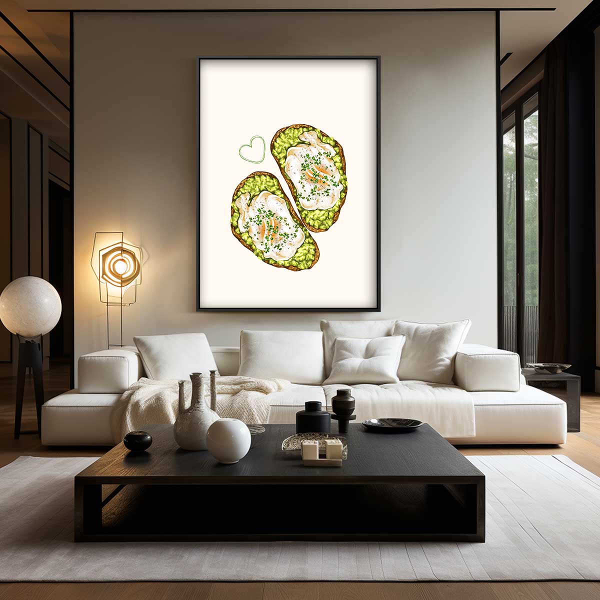 Avocado Toast Kunstwerk Kunstwerk-canvas-dibond-plexiglas-wanddecoratie-WallArtistic