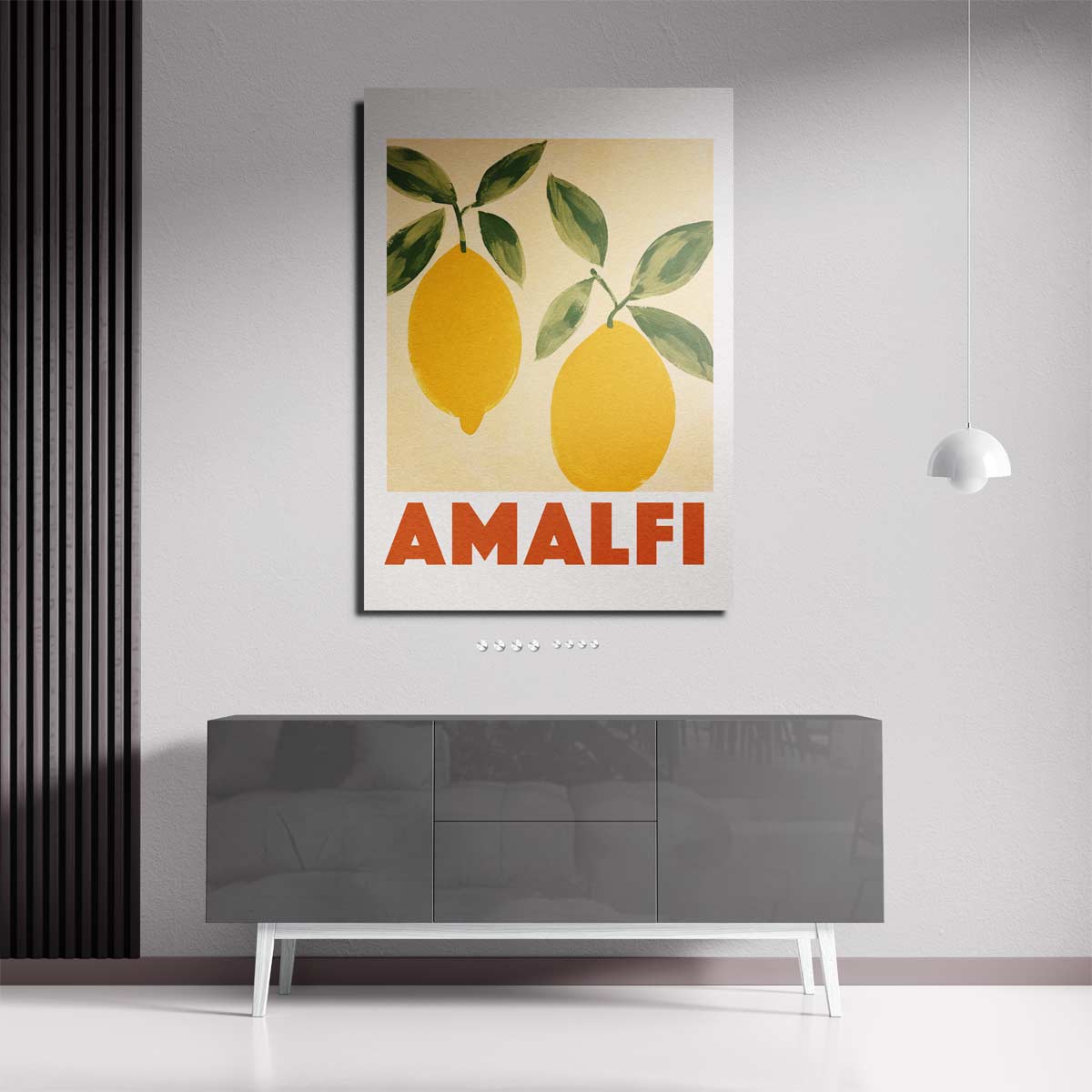 Zonnige Amalfi Citroenen Kunstwerk-canvas-dibond-plexiglas-wanddecoratie-WallArtistic