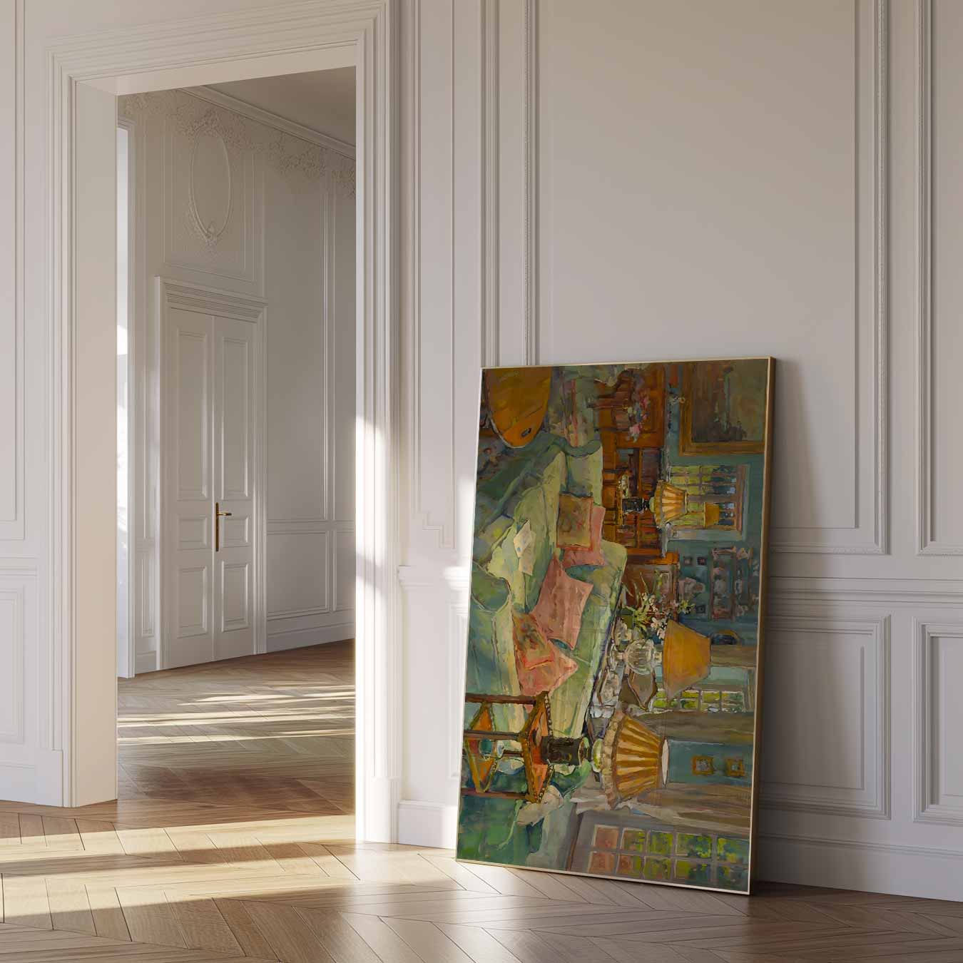 Gezellige Woonkamer Sfeerposter