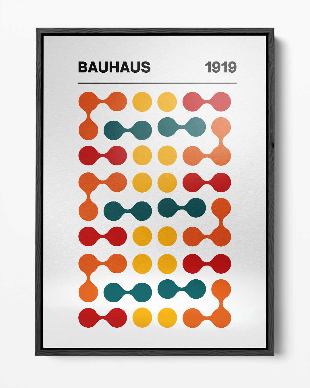 Bauhaus Geometrische Print Kunstwerk-canvas-dibond-plexiglas-wanddecoratie-WallArtistic