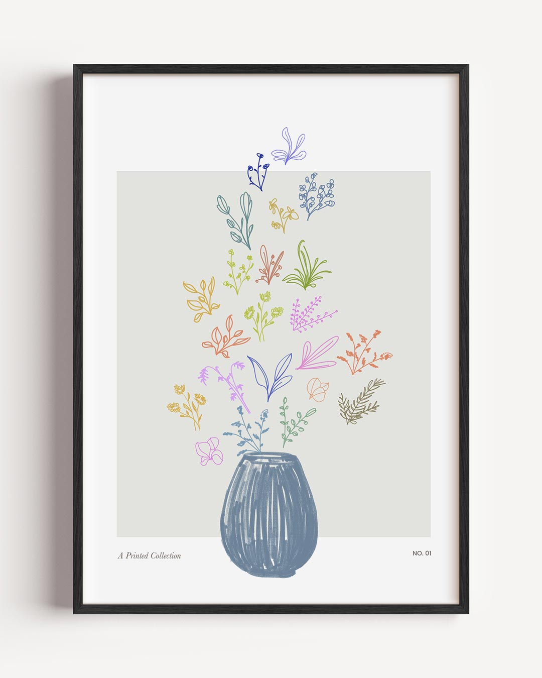 Bloemenpracht Illustratie Poster-WallArtistic
