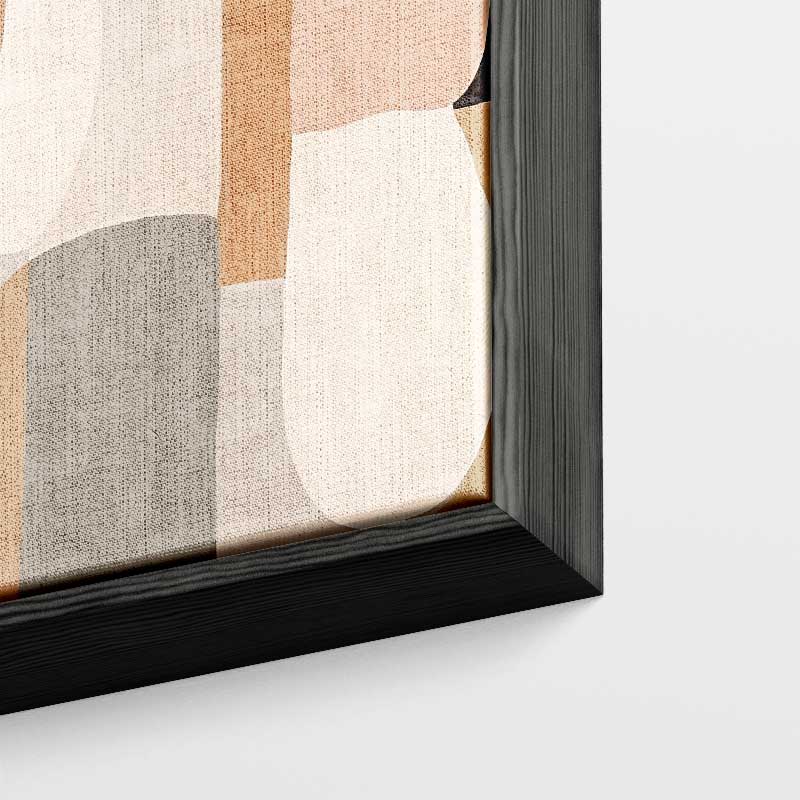 Zachte Aardetinten Abstractie Kunstwerk-canvas-dibond-plexiglas-wanddecoratie-WallArtistic