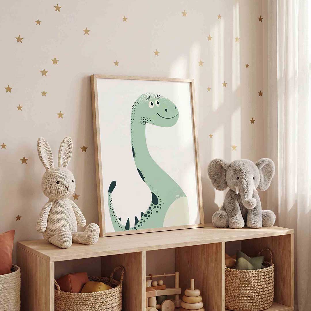 Lachende dinosaurus Poster