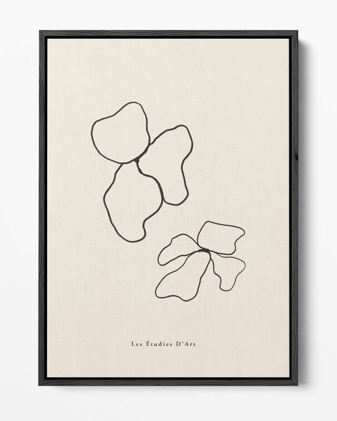 Abstracte Lijnen Bloemenprint Kunstwerk-canvas-dibond-plexiglas-wanddecoratie-WallArtistic