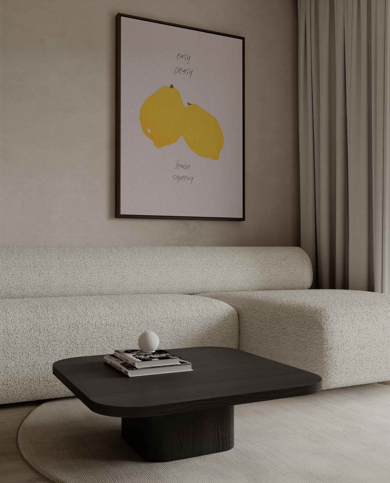 Easy Peasy Lemon Squeezy Kunstwerk-canvas-dibond-plexiglas-wanddecoratie-WallArtistic