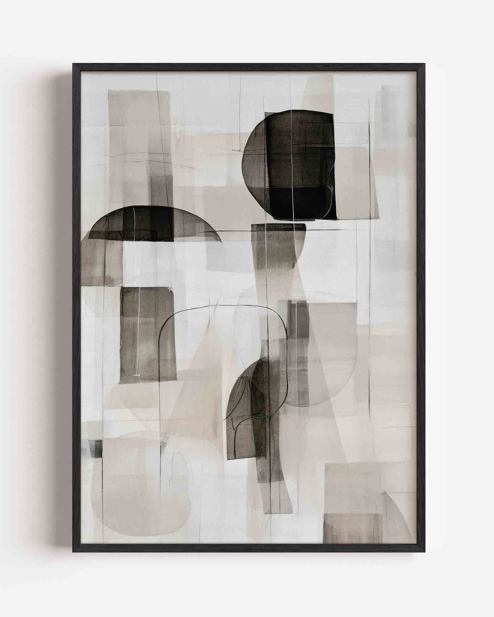 Abstracte vormen Poster
