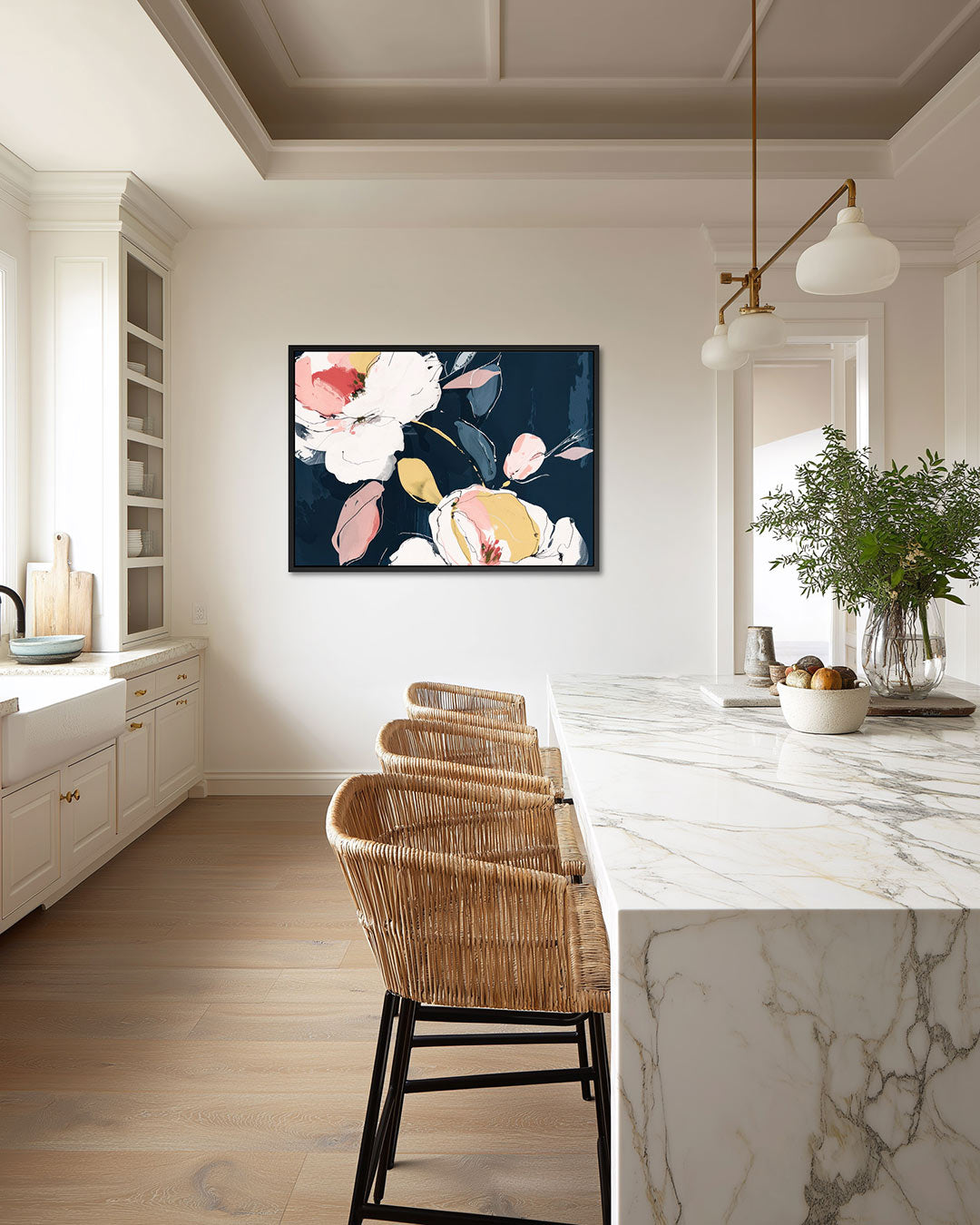 Bloemrijke compositie Kunstwerk
