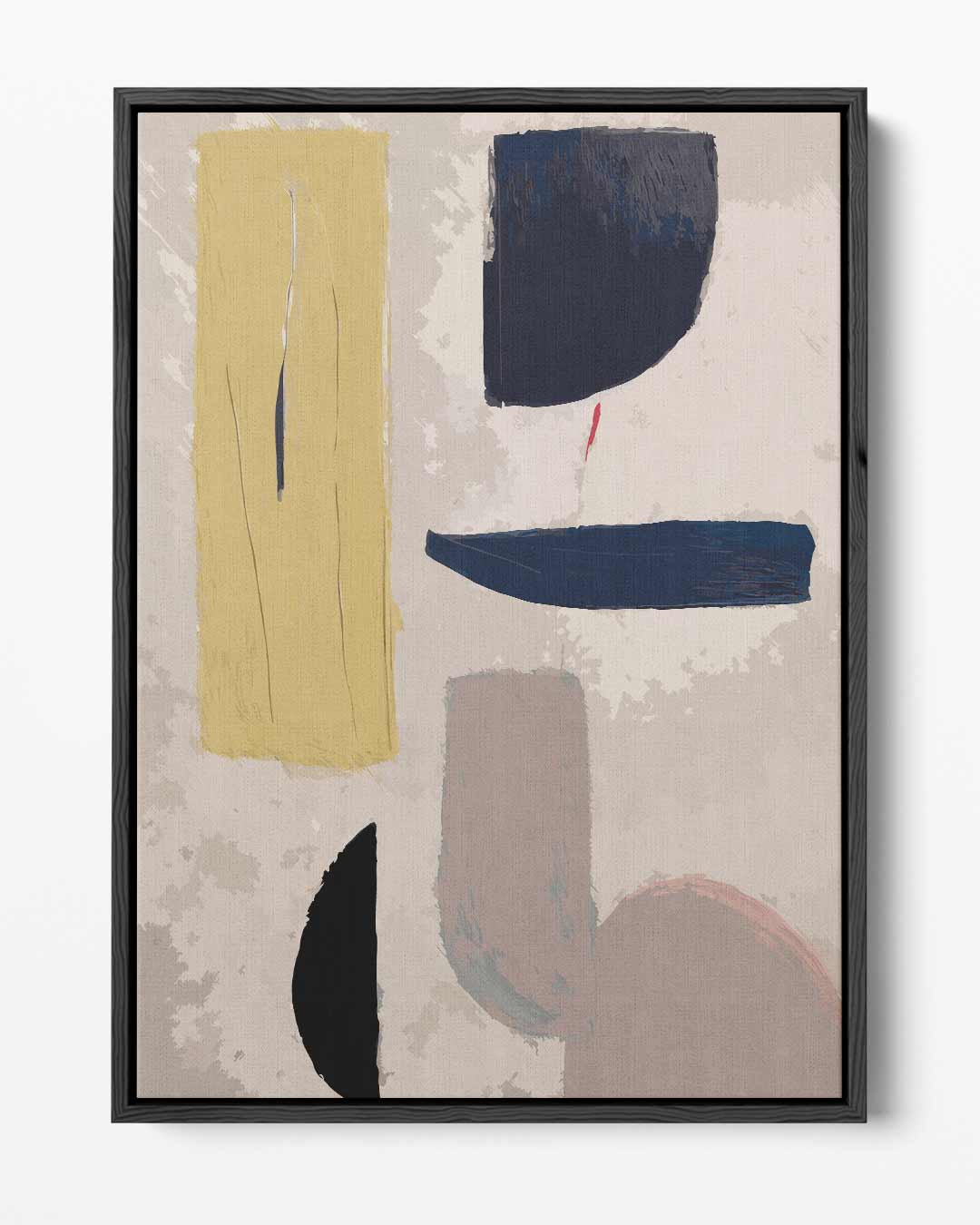 Moderne Abstracte Compositie Kunstwerk-canvas-dibond-plexiglas-wanddecoratie-WallArtistic