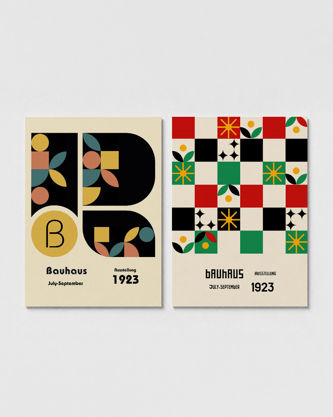 Vormen en kleurvlakken Posterset