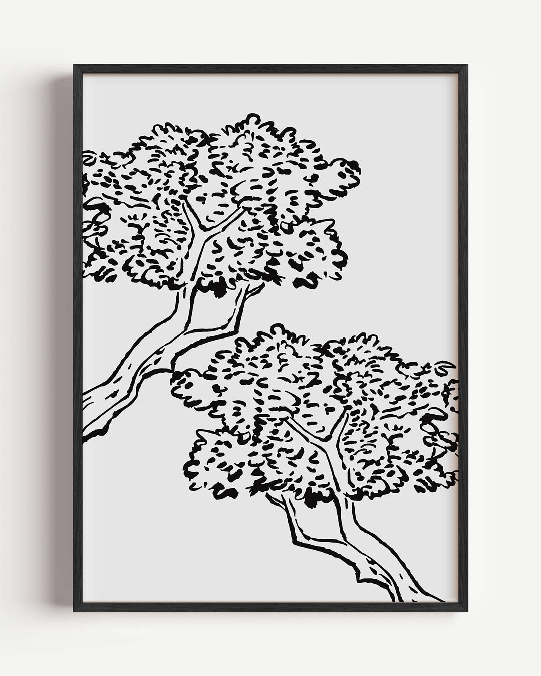Elegante Bomen Illustratie Poster