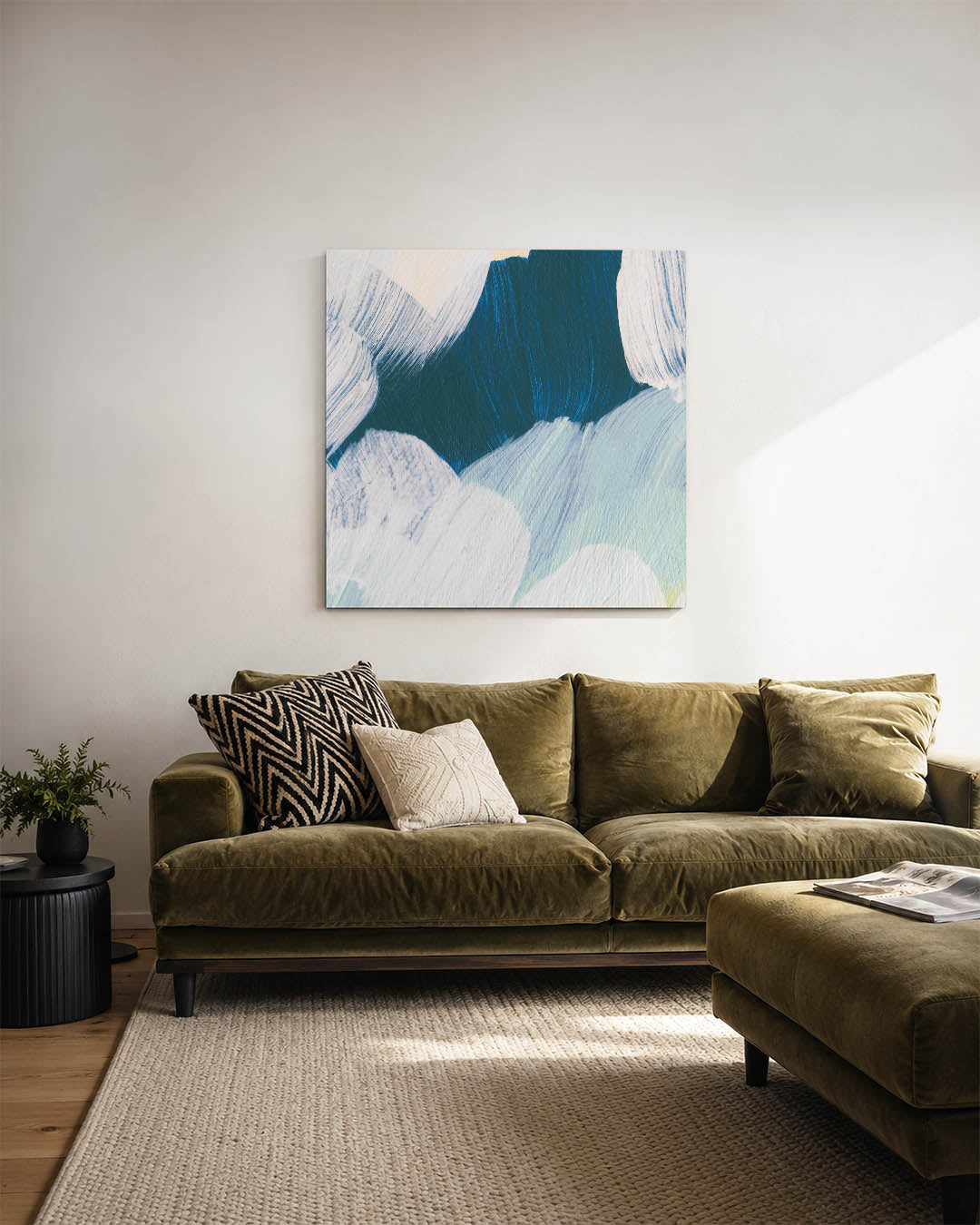 Dynamische borstelvegen Kunstwerk
