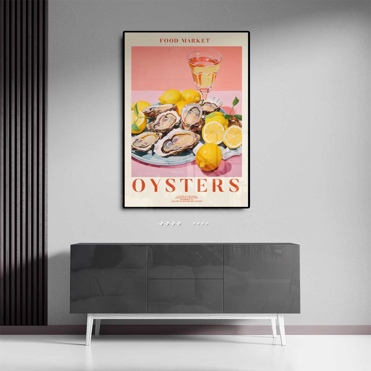 Zonnig Oester Arrangement Kunstwerk-canvas-dibond-plexiglas-wanddecoratie-WallArtistic