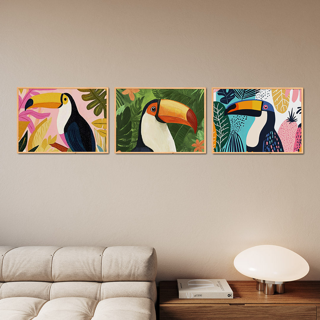 Tropische kleurenpracht Posterset