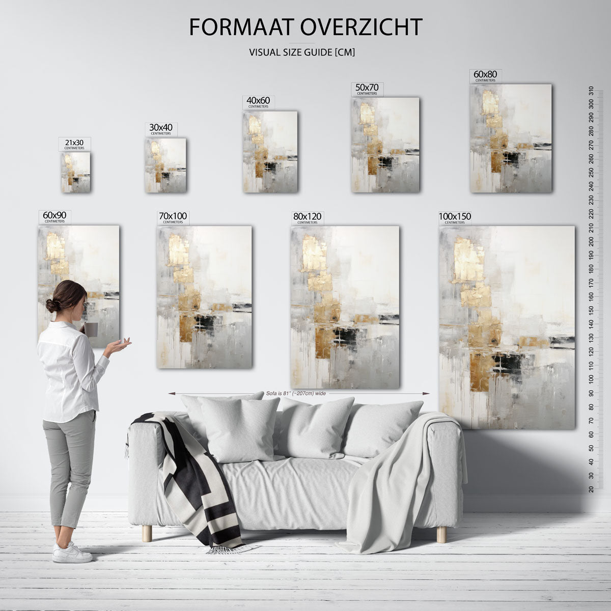 Gouden abstractie Poster
