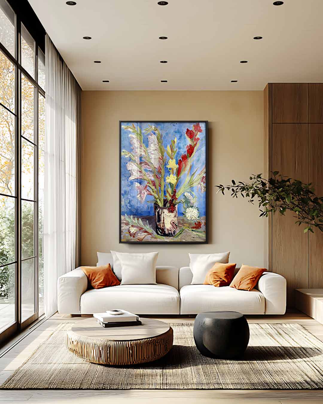Bloemrijke Geluksmaker Kunstwerk-canvas-dibond-plexiglas-wanddecoratie-WallArtistic