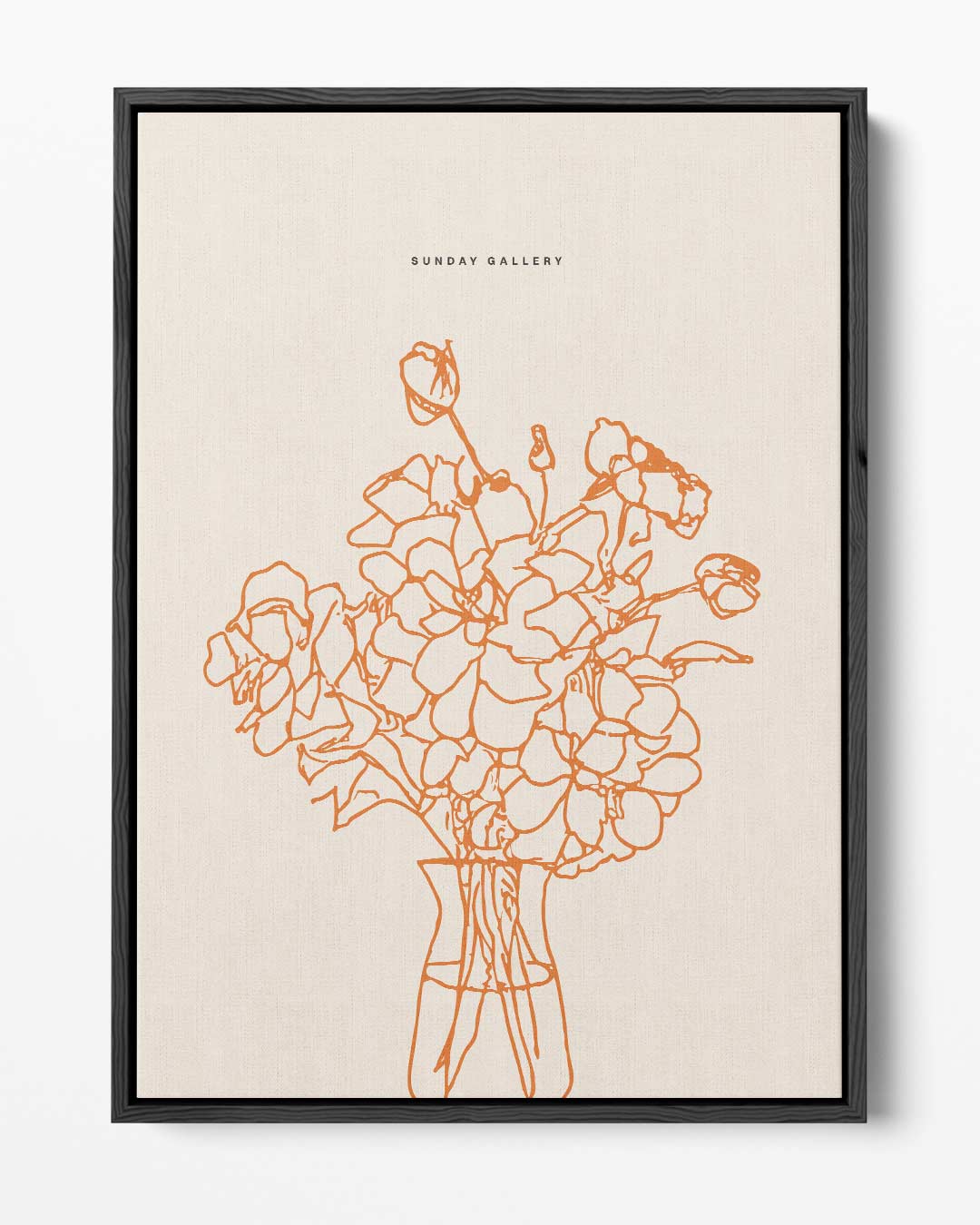 Vrolijk Bloemenboeket Illustratie Kunstwerk-canvas-dibond-plexiglas-wanddecoratie-WallArtistic