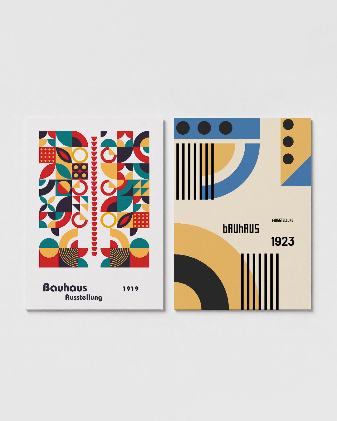 Vormenspel en kleur Posterset