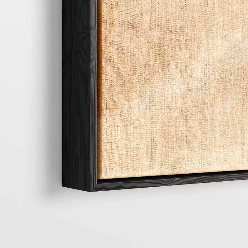 Dansende Lijnen in Amber Kunstwerk-canvas-dibond-plexiglas-wanddecoratie-WallArtistic