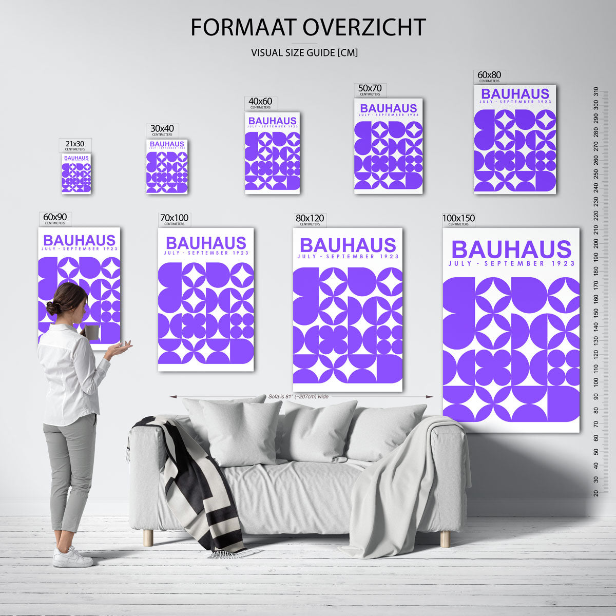 Vormenspel en kleur Poster