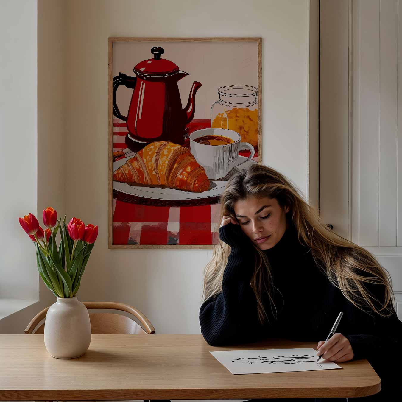 Franse Ontbijt Sfeerposter
