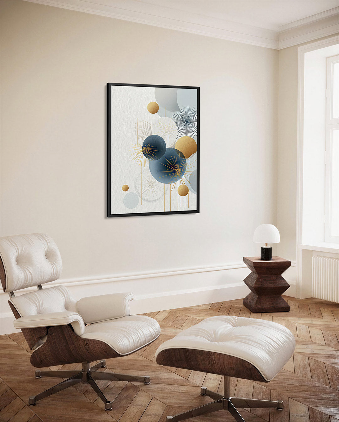 Geometrische cirkelcompositie Kunstwerk