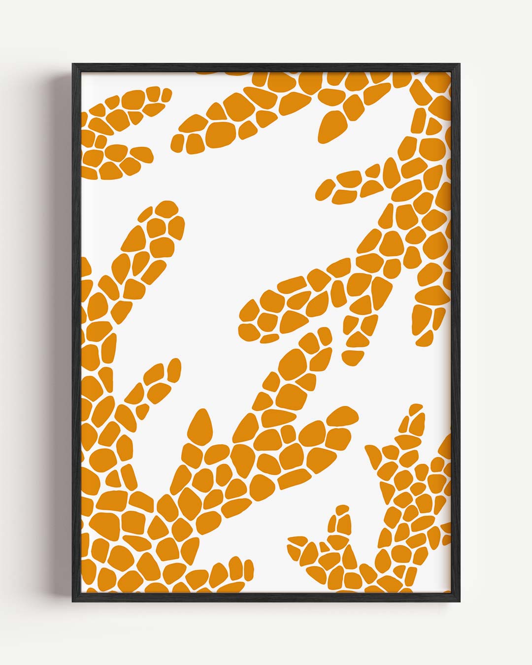 Stijlvolle Oranje Abstracte Poster