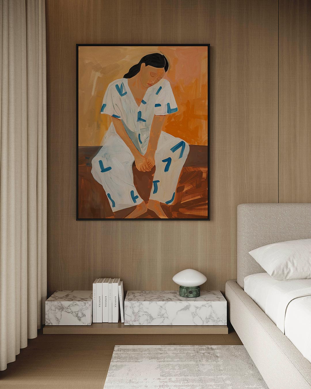 Vrouw in rust Kunstwerk