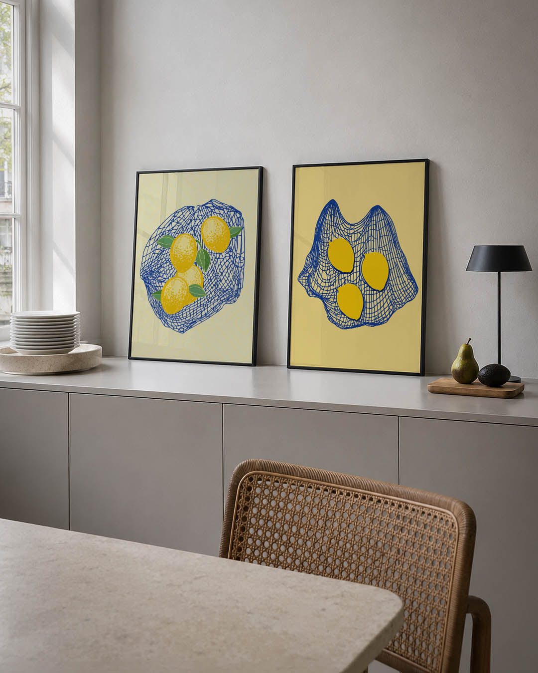 Citroenen in net Posterset