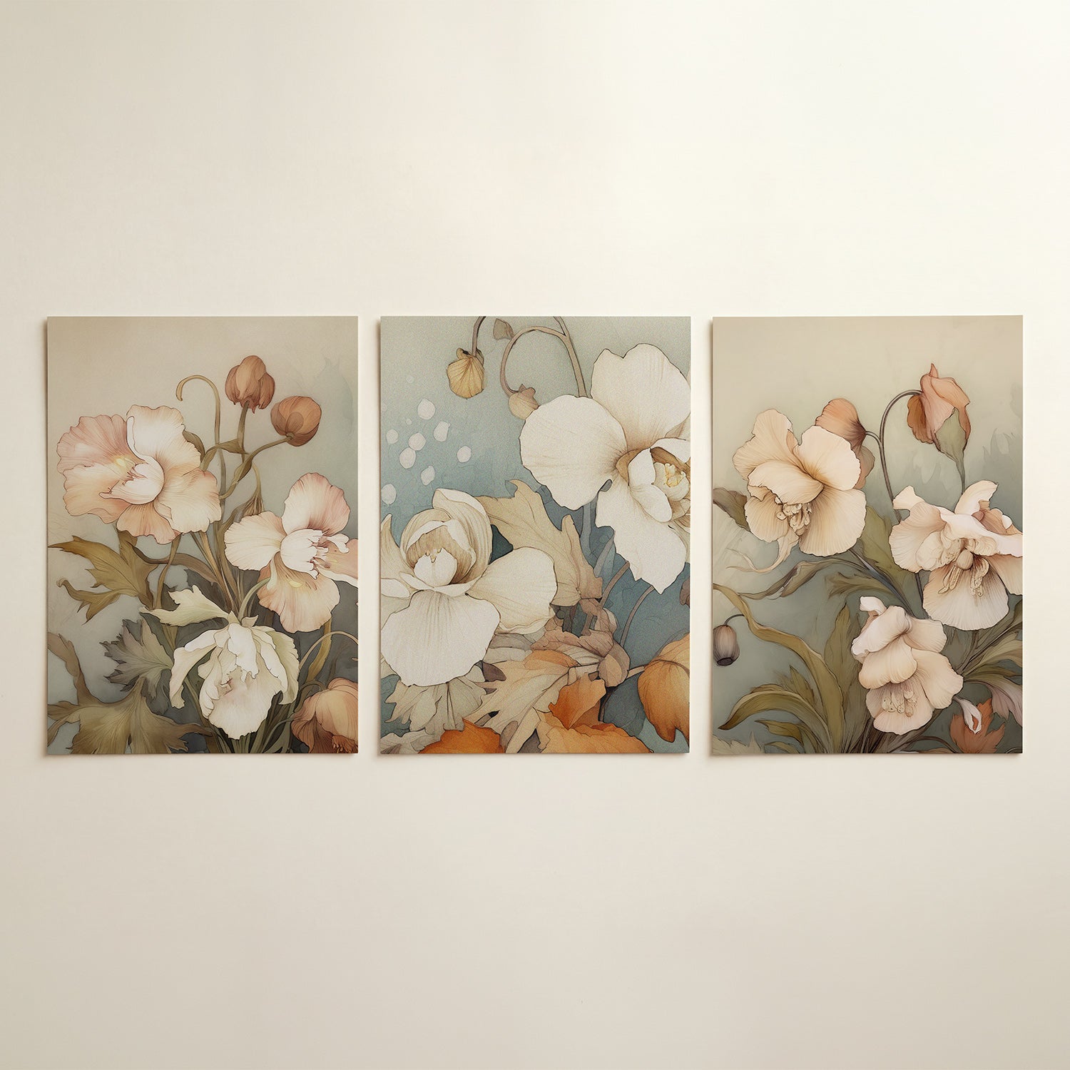 Bloemrijke sereniteit Posterset