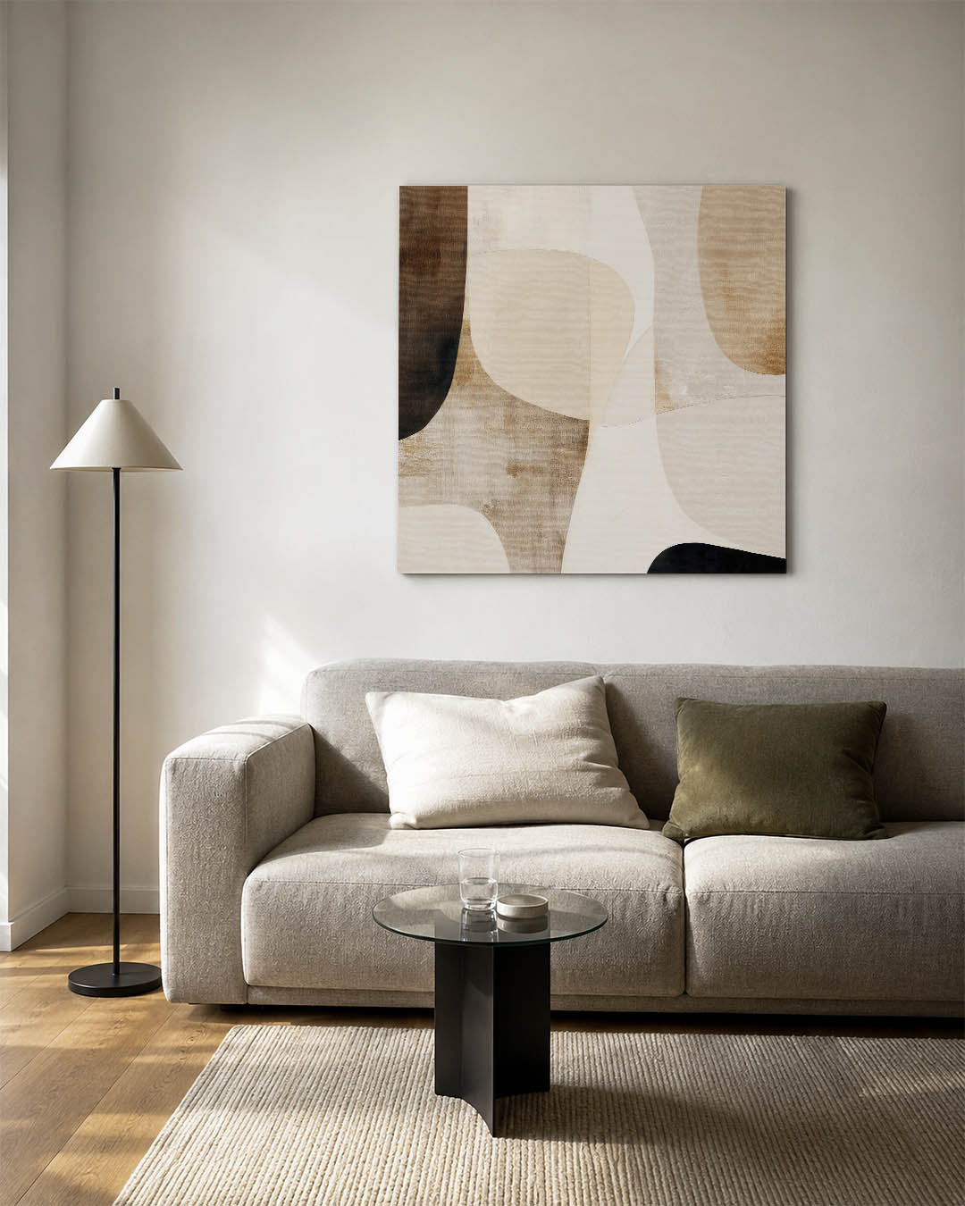 Organische vormen compositie Kunstwerk