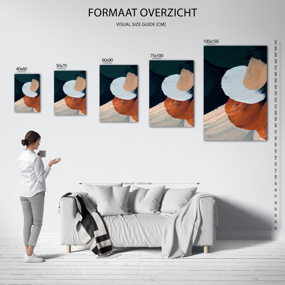 Kleurencompositie Kunstwerk