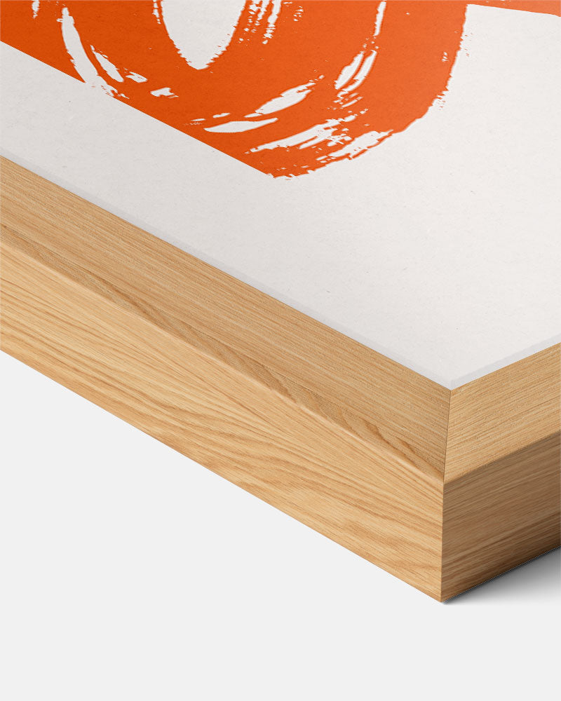 Inspirerende Oranje Motivatieposter