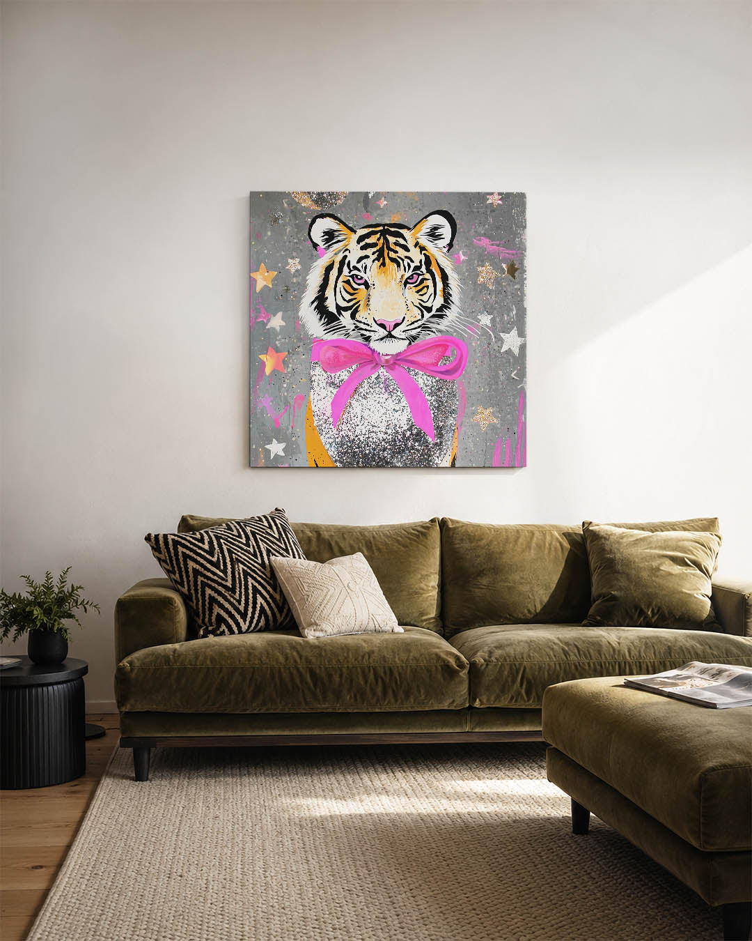 Kleurrijke tijger Kunstwerk