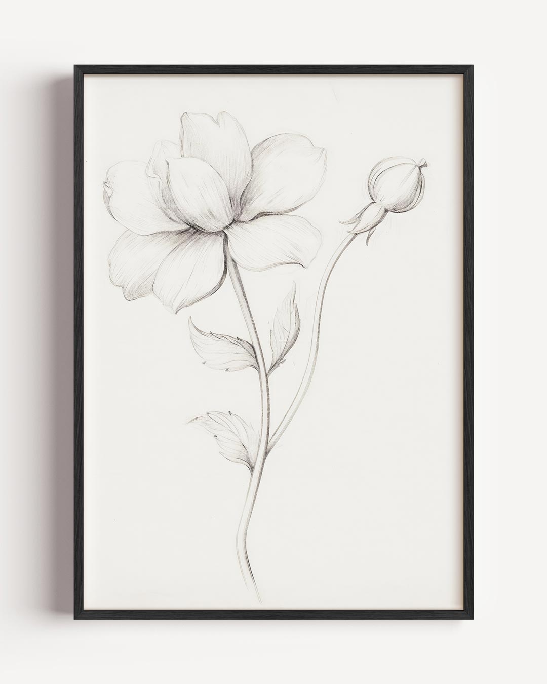 Elegante Bloemillustratie Poster-WallArtistic