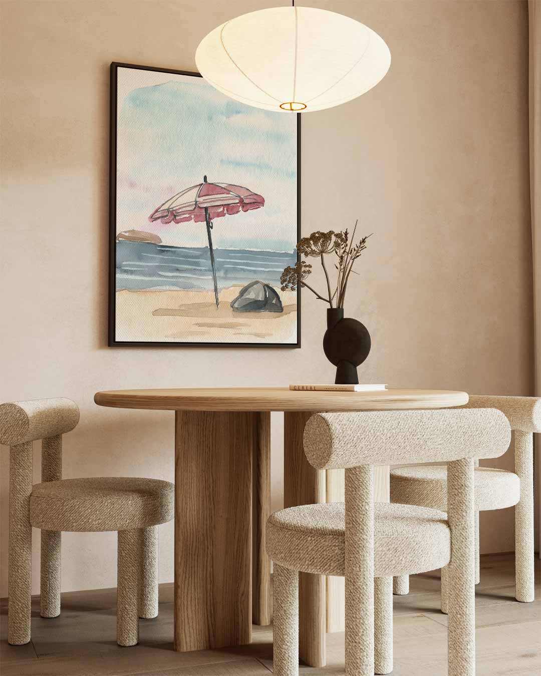 Zomerse Strand Indruk Kunstwerk-canvas-dibond-plexiglas-wanddecoratie-WallArtistic