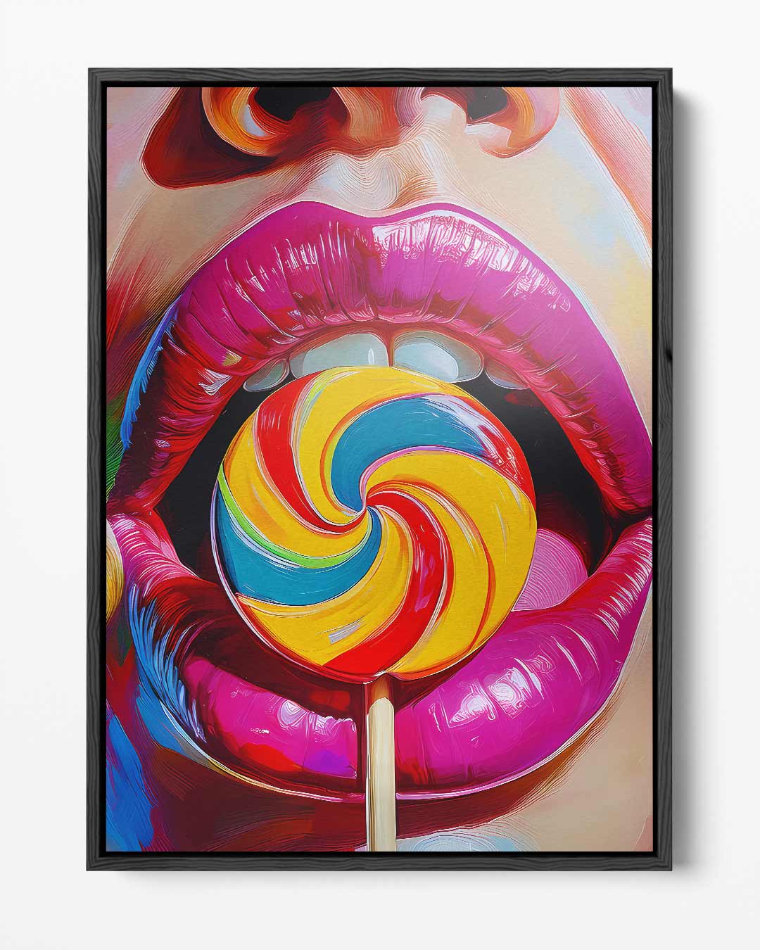 Kleurrijke Snoepgoed Sensatie Kunstwerk-canvas-dibond-plexiglas-wanddecoratie-WallArtistic