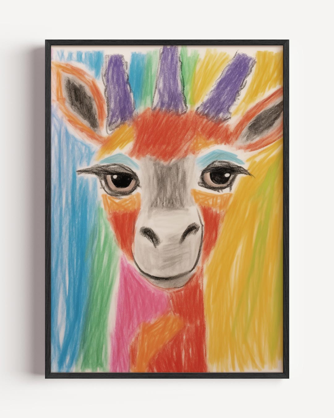 Kleurrijke Antilopenkunst Poster-WallArtistic