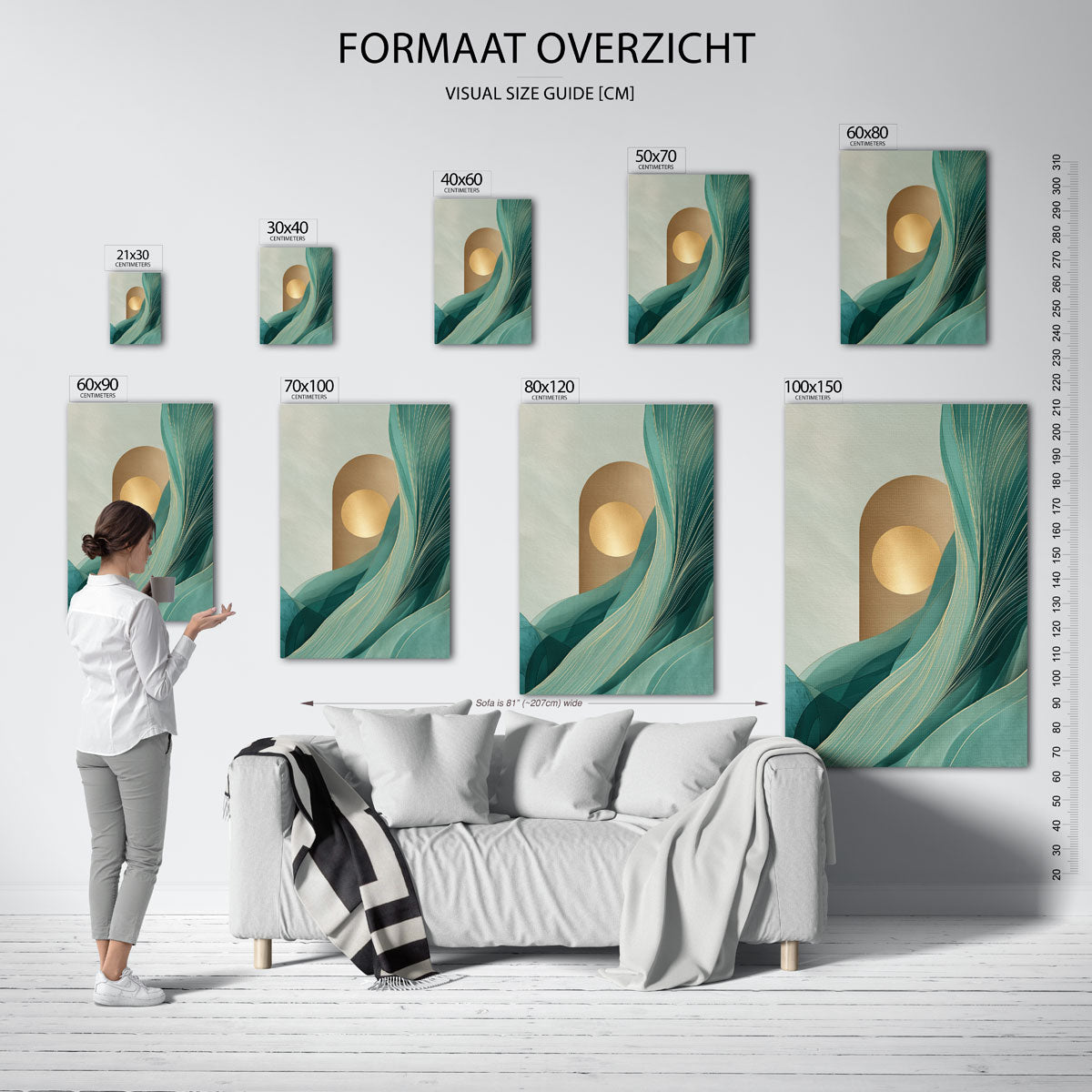 Abstracte vormen Poster